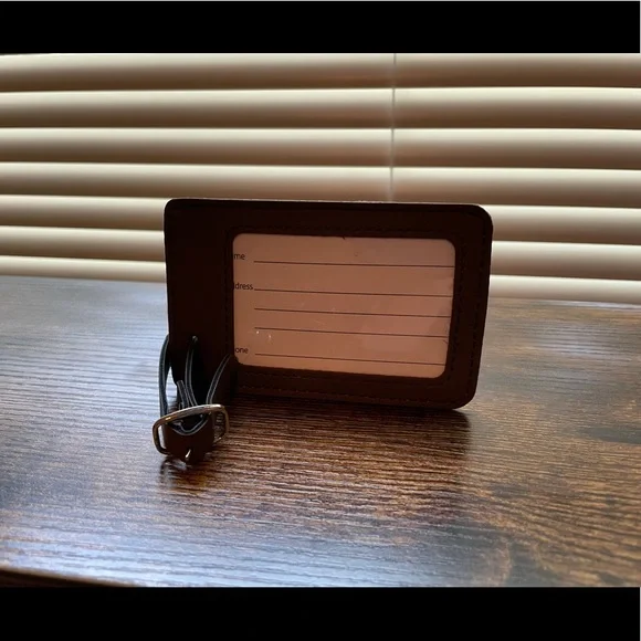 Brown Leather “Tybee 2021” Luggage Tag Tybee Beach Savannah Beach Savannah, GA - Picture 2 of 6